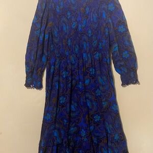 Sugarlips Blue Floral Maxi Dress
